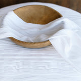 White Wavy Fabric Backdrop and Wrap Set for Newborn Photography Props Set, Textured Newborn Posing Fabric and Stretch Newborn Wrap