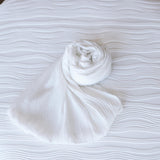 White Wavy Fabric Backdrop and Wrap Set for Newborn Photography Props Set, Textured Newborn Posing Fabric and Stretch Newborn Wrap