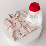 Newborn Flight Attendant Costume Set, Stewardess Baby Photo Props for Girl, Newborn Photography Outfit