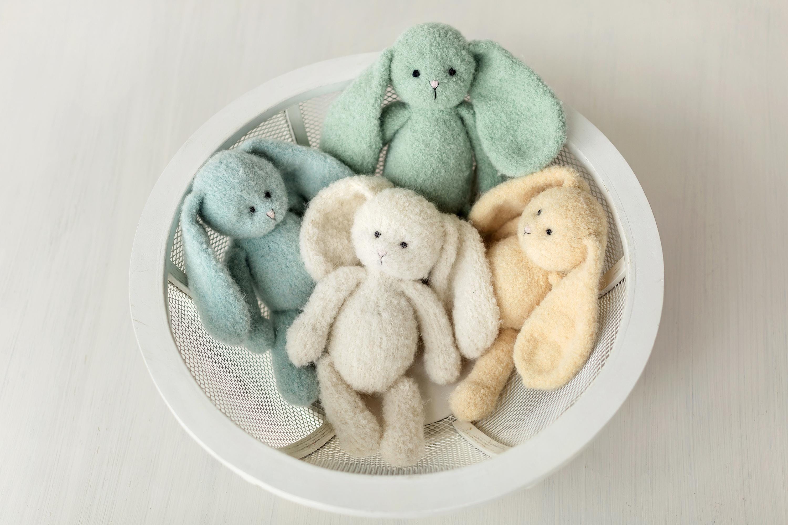 Boucle Bunny Toy Newborn Photography Props, Easter Baby Stuffed Rabbit Toy, Nursery Decor Keepsake Gift, Baby Shower Birthday Gift