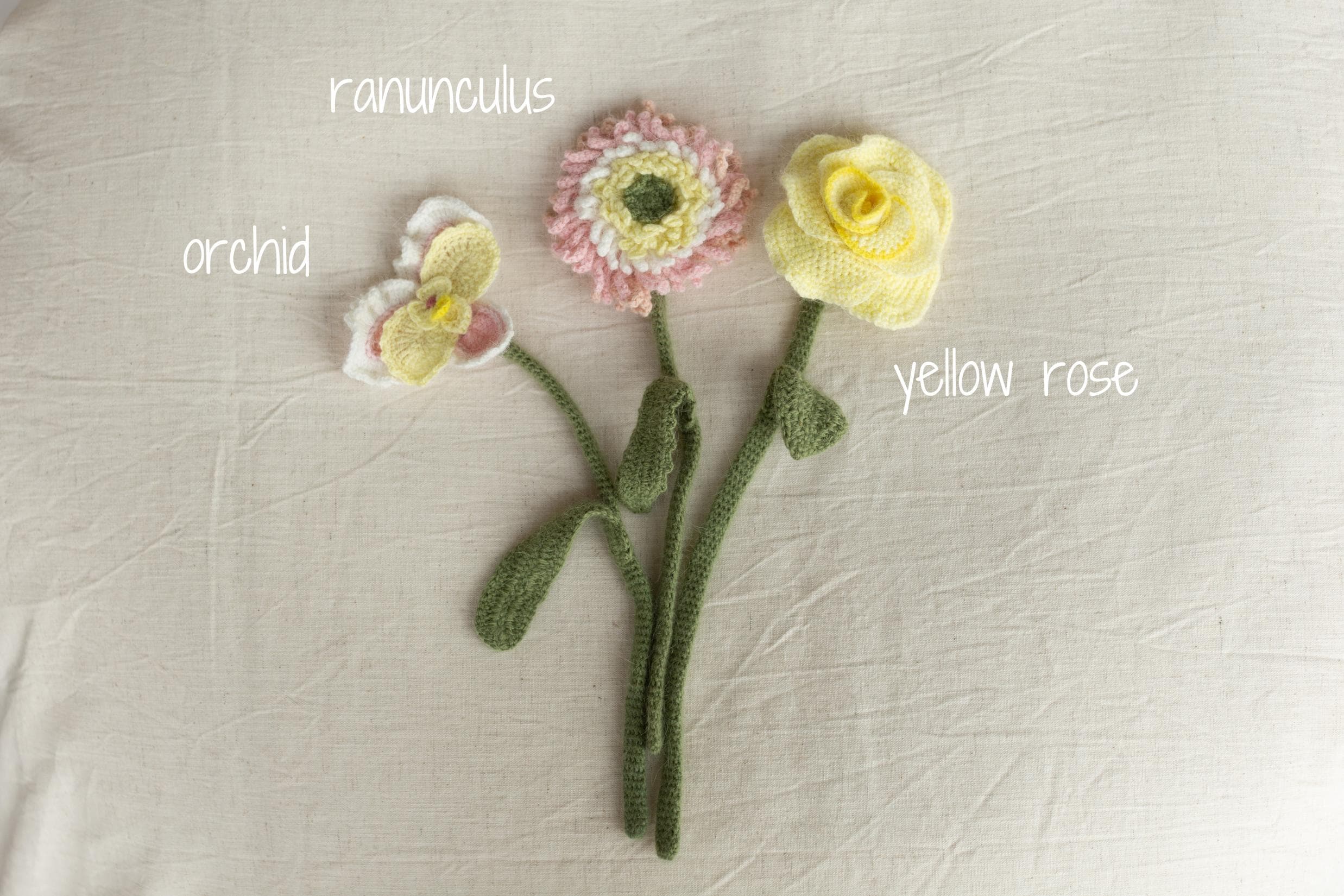 Angora Crochet Flower Bouquet Newborn Photography Prop, Handmade Flower Bunch, Everlasting Bouquet Gift, Wedding Flower Knit Bridal Bouquet