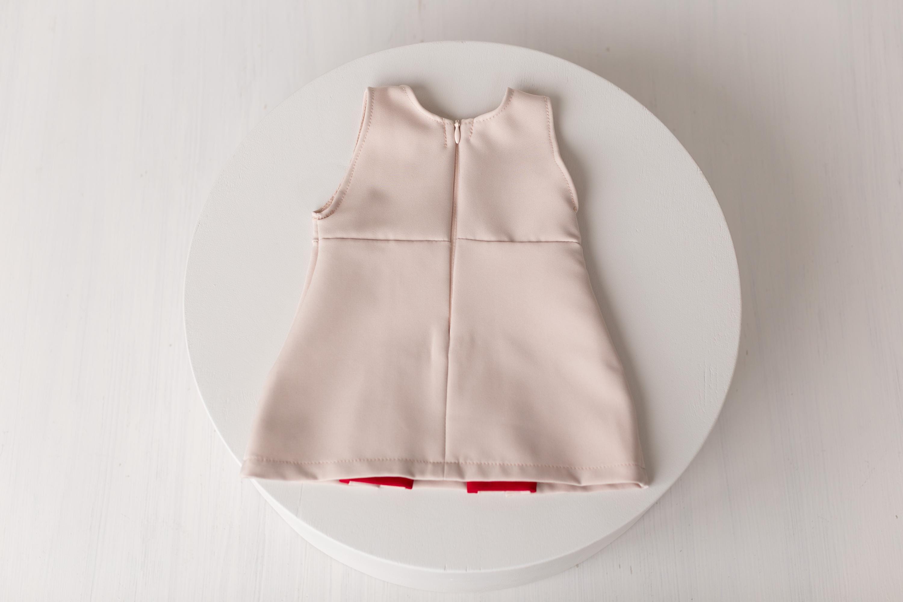 Newborn Flight Attendant Costume Set, Stewardess Baby Photo Props for Girl, Newborn Photography Outfit