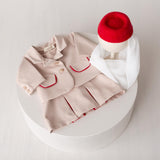 Newborn Flight Attendant Costume Set, Stewardess Baby Photo Props for Girl, Newborn Photography Outfit