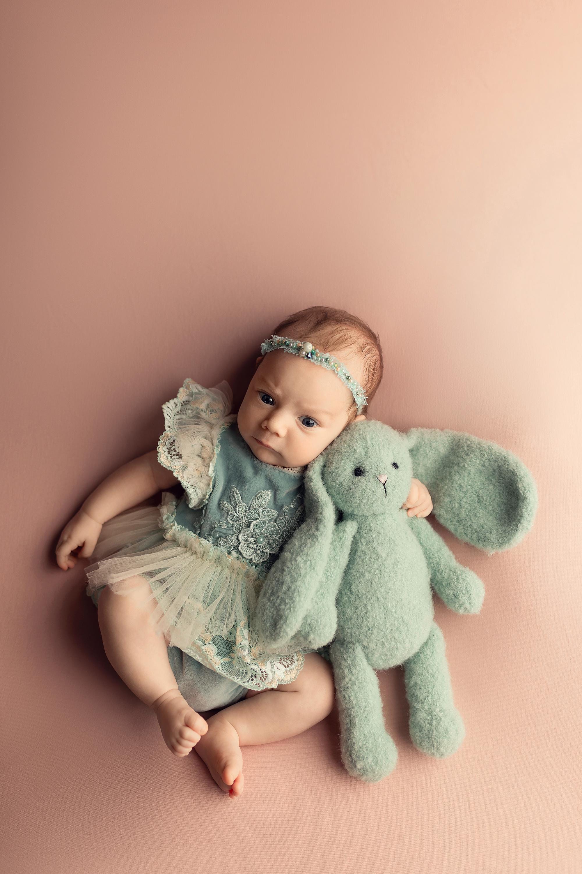 Boucle Bunny Toy Newborn Photography Props, Easter Baby Stuffed Rabbit Toy, Nursery Decor Keepsake Gift, Baby Shower Birthday Gift