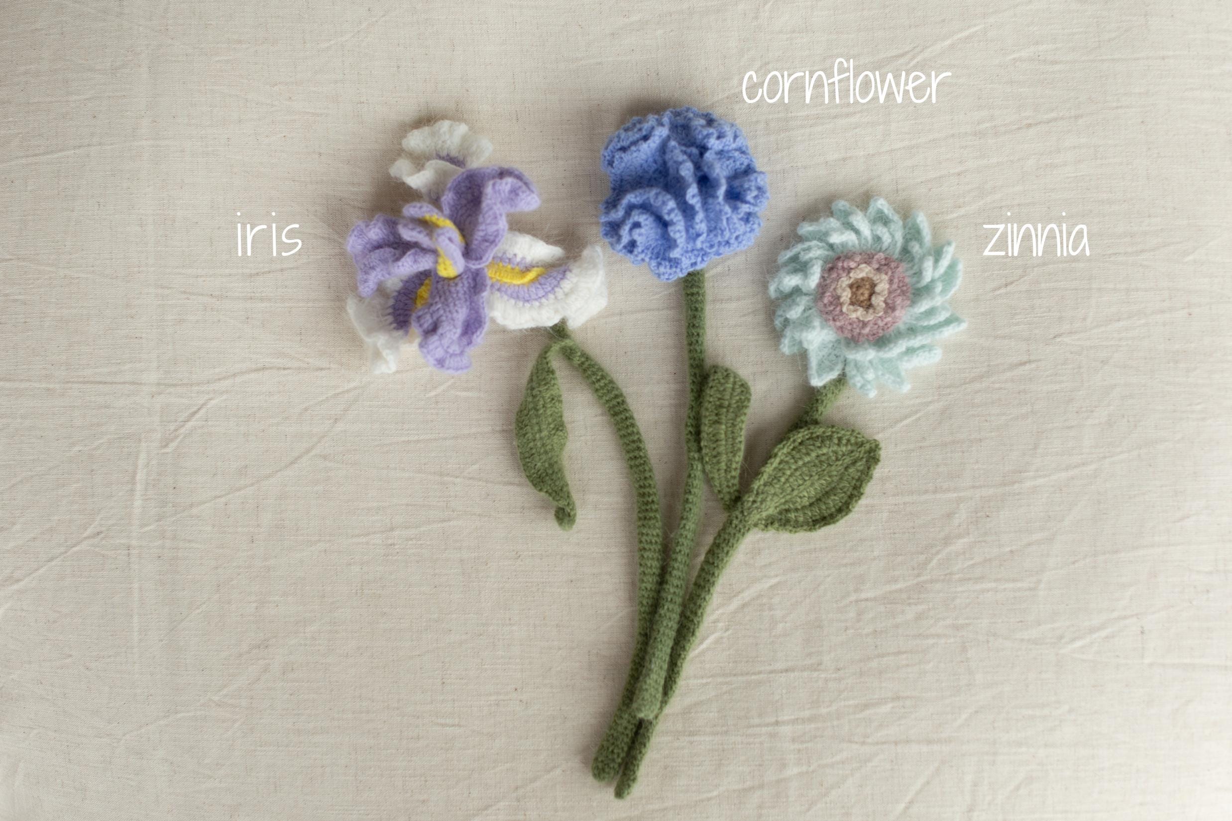 Angora Crochet Flower Bouquet Newborn Photography Prop, Handmade Flower Bunch, Everlasting Bouquet Gift, Wedding Flower Knit Bridal Bouquet