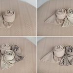 Pointelle Knit Newborn Backdrop Fabric and Wrap for Photography Props, Stretch Knit Posing Fabric, Newborn Beanbag Backdrop Photo Prop