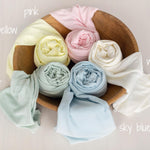 Smooth Stretch Newborn Wrap and Beanbag Backdrop for Newborn Photography Props, Newborn Posing Fabric Beanbag Cover, Newborn Wrap Set