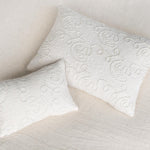 White Embossed Newborn Posing Pillow with Removable Pillowcase, Newborn Photography Prop, Textured Baby Photo Pillow Backdrop Cover Set