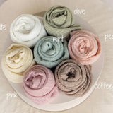 Pointelle Knit Newborn Backdrop Fabric and Wrap for Photography Props, Stretch Knit Posing Fabric, Newborn Beanbag Backdrop Photo Prop