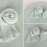 Pointelle Knit Newborn Backdrop Fabric and Wrap for Photography Props, Stretch Knit Posing Fabric, Newborn Beanbag Backdrop Photo Prop