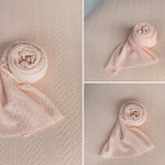 Pointelle Knit Newborn Backdrop Fabric and Wrap for Photography Props, Stretch Knit Posing Fabric, Newborn Beanbag Backdrop Photo Prop