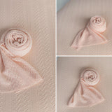 Pointelle Knit Newborn Backdrop Fabric and Wrap for Photography Props, Stretch Knit Posing Fabric, Newborn Beanbag Backdrop Photo Prop