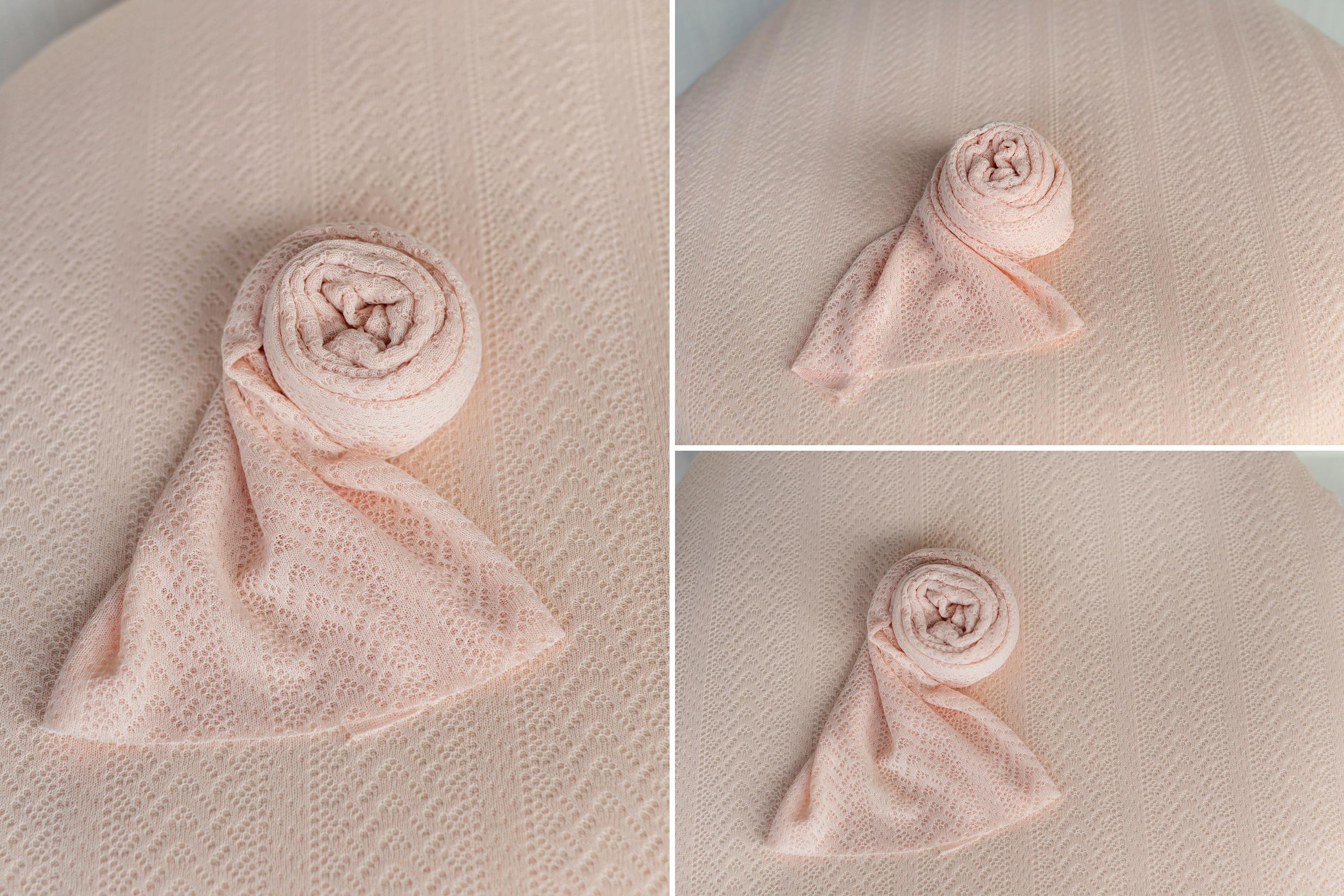 Pointelle Knit Newborn Backdrop Fabric and Wrap for Photography Props, Stretch Knit Posing Fabric, Newborn Beanbag Backdrop Photo Prop