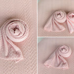 Pointelle Knit Newborn Backdrop Fabric and Wrap for Photography Props, Stretch Knit Posing Fabric, Newborn Beanbag Backdrop Photo Prop