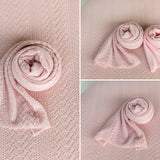 Pointelle Knit Newborn Backdrop Fabric and Wrap for Photography Props, Stretch Knit Posing Fabric, Newborn Beanbag Backdrop Photo Prop
