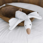 Teddy Fabric Goose Toy for Newborn Photography Props, Plush Goose Prop, Baby Goose Stuffed Animal, Heirloom Nursery Toy