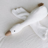 Teddy Fabric Goose Toy for Newborn Photography Props, Plush Goose Prop, Baby Goose Stuffed Animal, Heirloom Nursery Toy