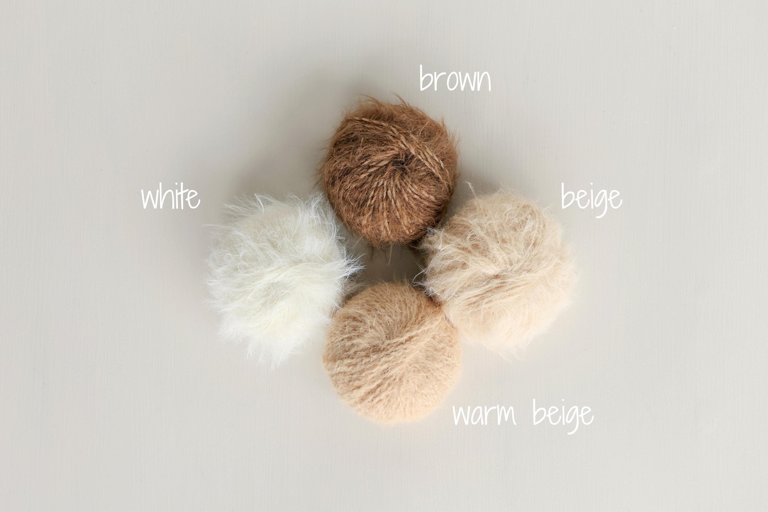Large Fluffy Knitted Teddy Bear Photo Prop for Newborn Photography, Plush Stuffed Animal Bear Toy Baby Shower Gift and First Birthday Gift