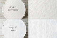 White Textured Newborn Posing Fabric Beanbag Backdrop for Newborn Photography Props