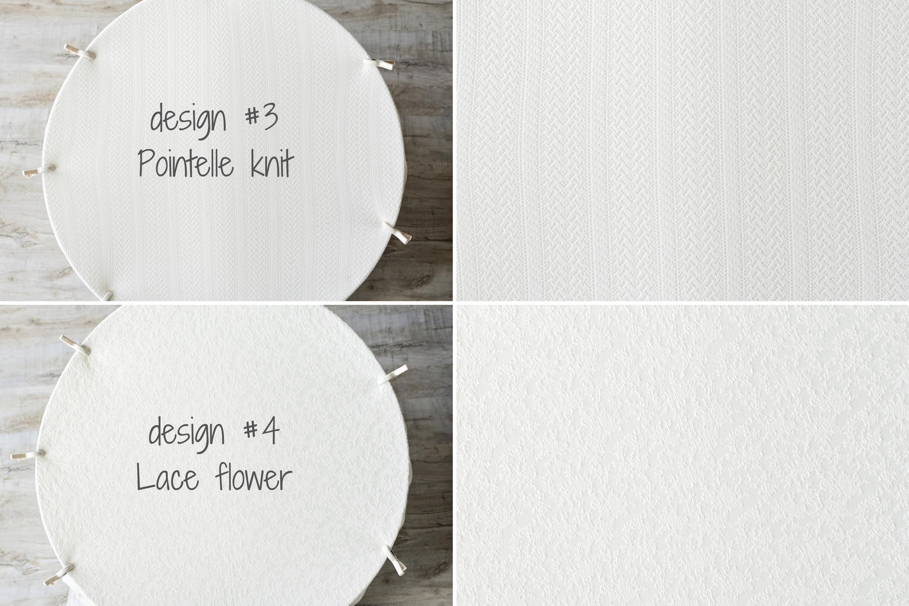 White Textured Newborn Posing Fabric Beanbag Backdrop for Newborn Photography Props