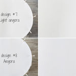 White Textured Newborn Posing Fabric Beanbag Backdrop for Newborn Photography Props
