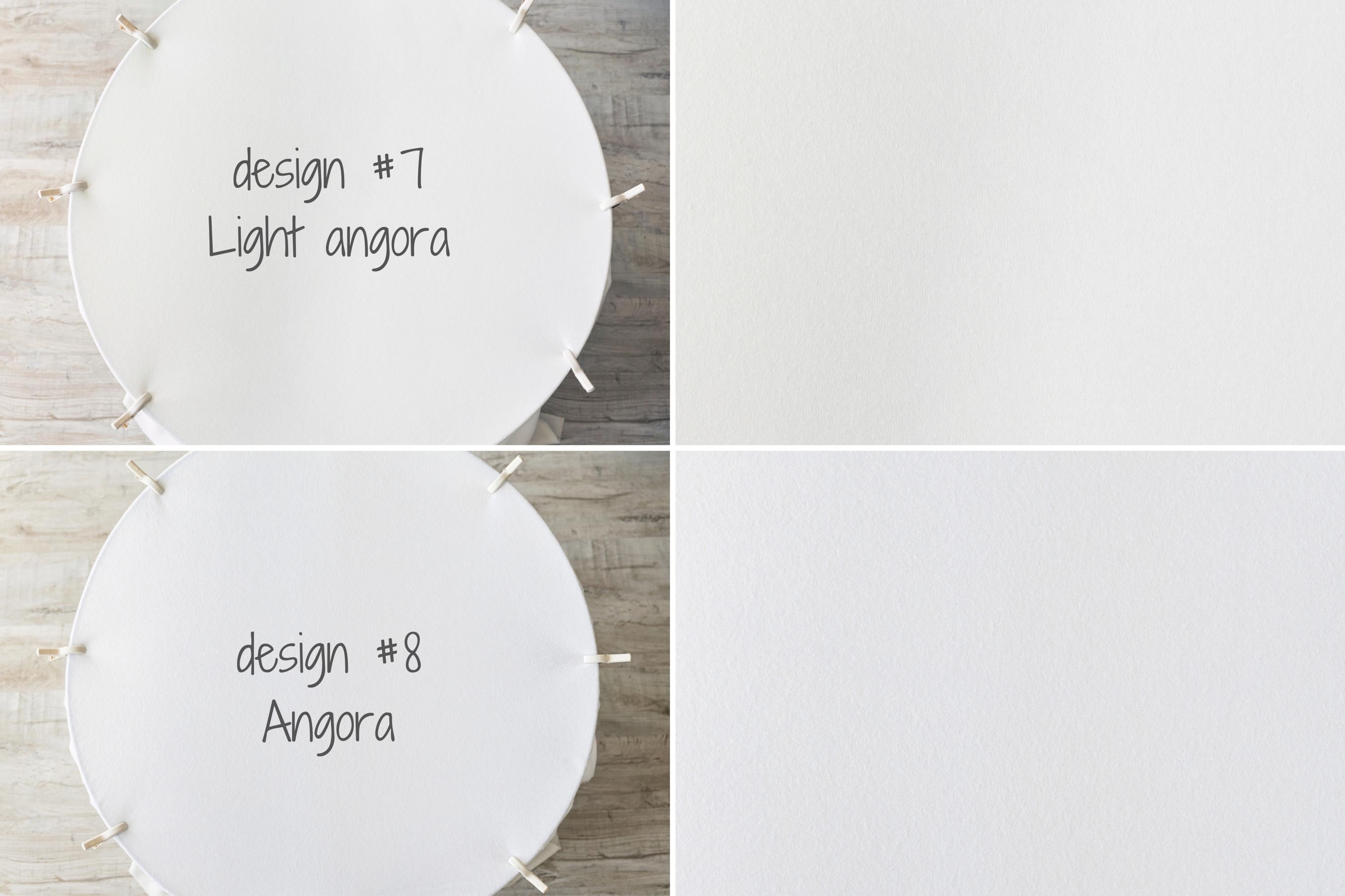White Textured Newborn Posing Fabric Beanbag Backdrop for Newborn Photography Props