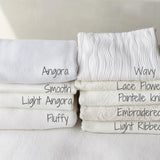 White Textured Newborn Posing Fabric Beanbag Backdrop for Newborn Photography Props