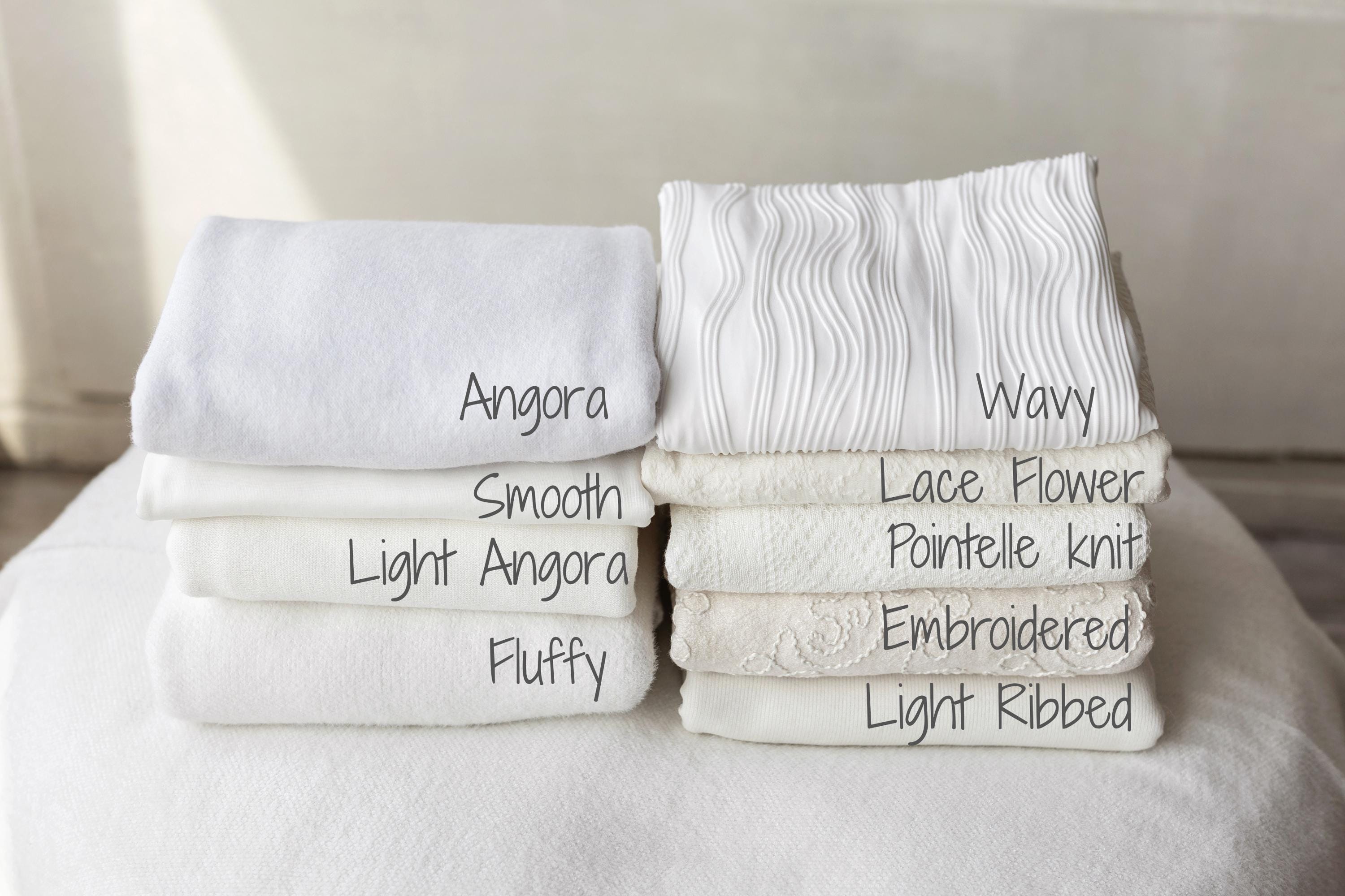 White Textured Newborn Posing Fabric Beanbag Backdrop for Newborn Photography Props