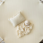 Yellow Pointelle Knit Newborn Photography Prop Set, Newborn Beanbag Backdrop Photo Prop Posing Fabric, Newborn Posing Pillow, Newborn Outfit