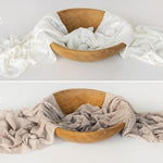 Lace Flower Fabric Backdrop with Matching Wrap for Newborn Photography Props, Newborn Fabric Backdrop, Newborn Posing Fabric Beanbag Layer