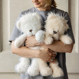 Large Fluffy Knitted Teddy Bear Photo Prop for Newborn Photography, Plush Stuffed Animal Bear Toy Baby Shower Gift and First Birthday Gift