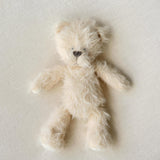 Large Fluffy Knitted Teddy Bear Photo Prop for Newborn Photography, Plush Stuffed Animal Bear Toy Baby Shower Gift and First Birthday Gift