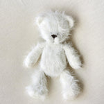 Large Fluffy Knitted Teddy Bear Photo Prop for Newborn Photography, Plush Stuffed Animal Bear Toy Baby Shower Gift and First Birthday Gift