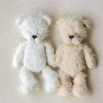 Large Fluffy Knitted Teddy Bear Photo Prop for Newborn Photography, Plush Stuffed Animal Bear Toy Baby Shower Gift and First Birthday Gift