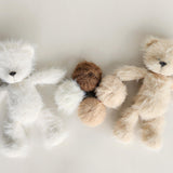 Large Fluffy Knitted Teddy Bear Photo Prop for Newborn Photography, Plush Stuffed Animal Bear Toy Baby Shower Gift and First Birthday Gift
