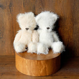 Large Fluffy Knitted Teddy Bear Photo Prop for Newborn Photography, Plush Stuffed Animal Bear Toy Baby Shower Gift and First Birthday Gift