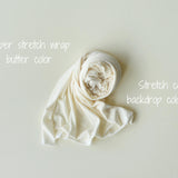 Stretch Cotton Fabric Backdrop for Newborn Photography Props, Newborn Backdrop Bean Bag, Newborn Posing Fabric Backdrop