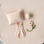 Peach Pointelle Knit Newborn Photography Props Set, Newborn Beanbag Backdrop Photo Prop Posing Fabric, Newborn Posing Pillow