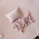Pink Pointelle Knit Newborn Photography Props Set, Newborn Beanbag Backdrop Photo Prop Posing Fabric, Newborn Posing Pillow, Newborn Outfit
