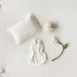 White Pointelle Knit Newborn Photography Props Set, Newborn Beanbag Backdrop Photo Prop Posing Fabric, Newborn Posing Pillow, Newborn Outfit
