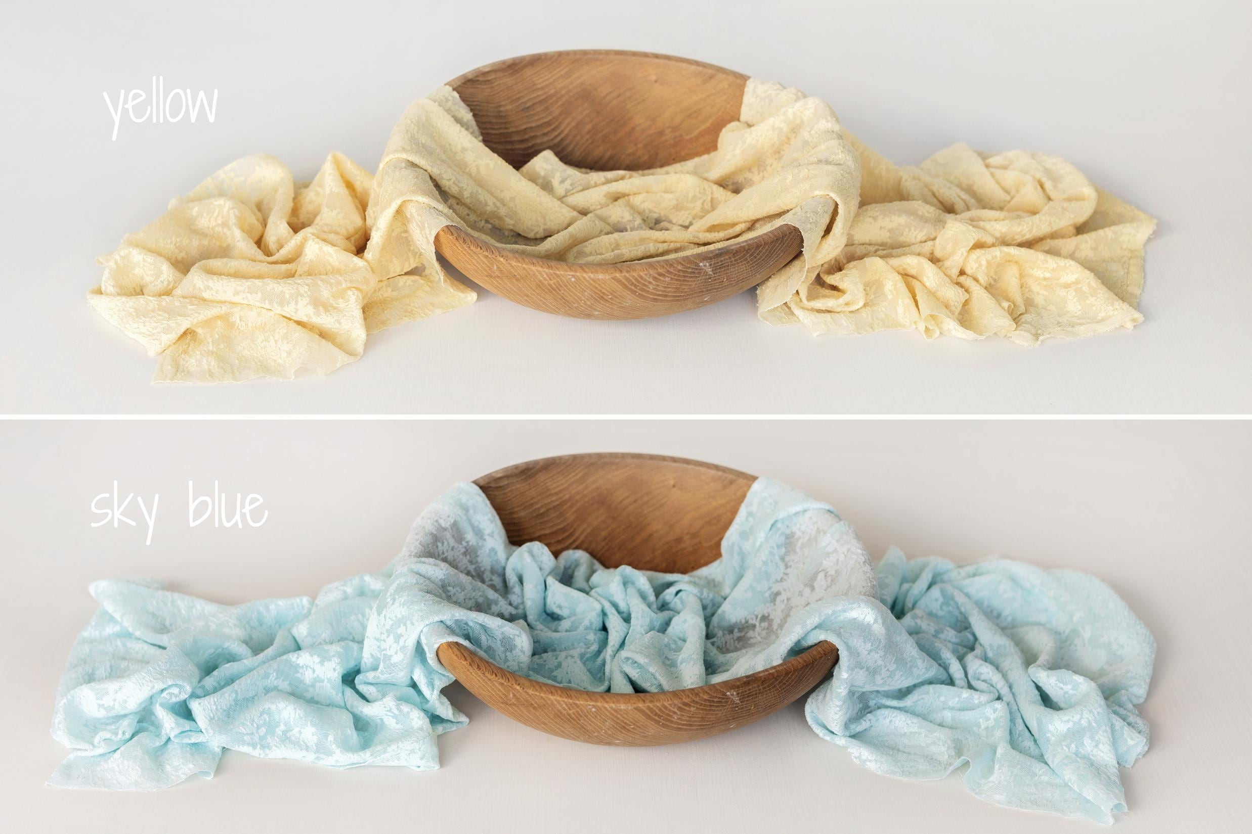 Lace Flower Fabric Backdrop with Matching Wrap for Newborn Photography Props, Newborn Fabric Backdrop, Newborn Posing Fabric Beanbag Layer