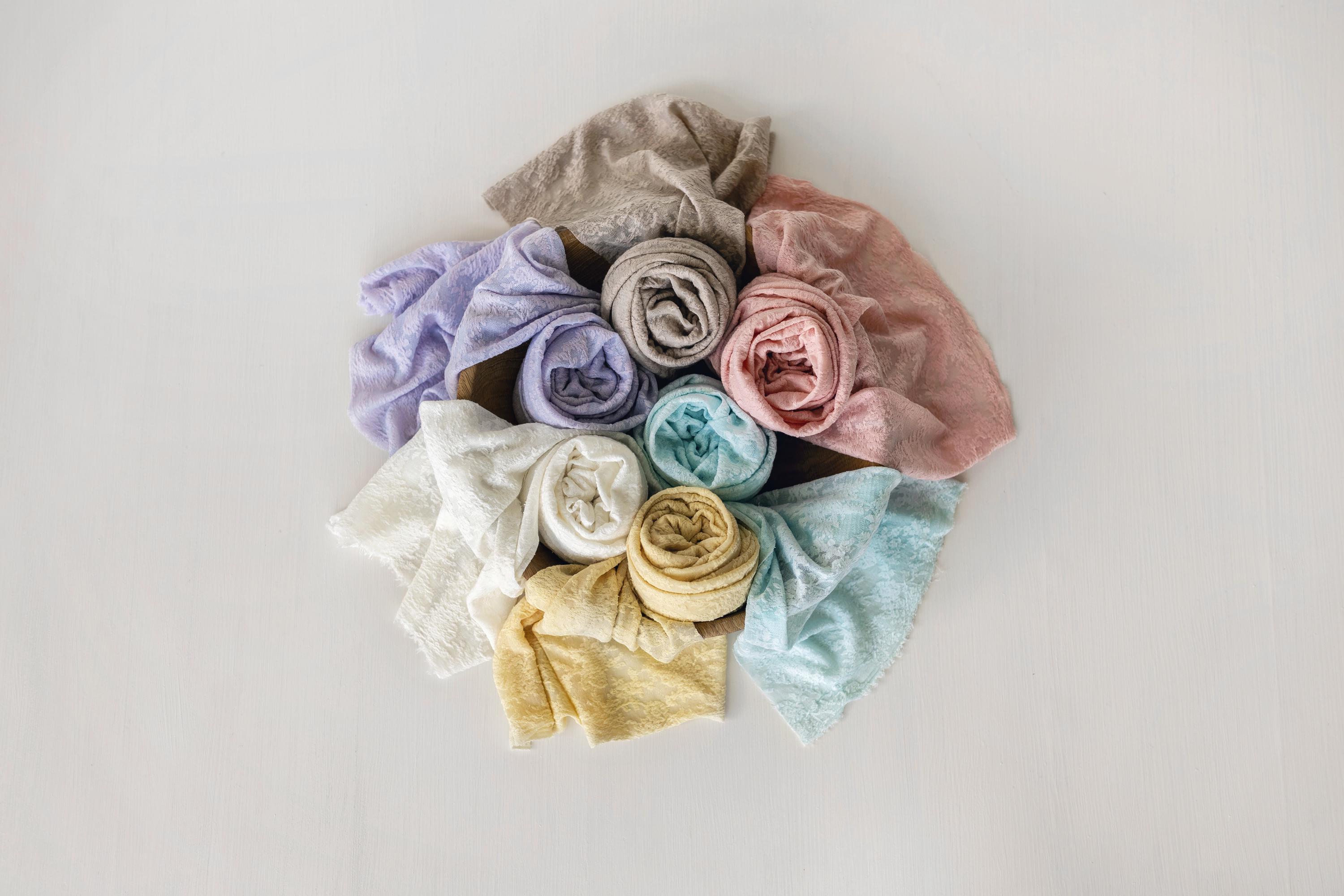 Lace Flower Fabric Backdrop with Matching Wrap for Newborn Photography Props, Newborn Fabric Backdrop, Newborn Posing Fabric Beanbag Layer