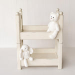2-in-1 Stackable Newborn Bunk Bed for Twin Photography, Wooden Baby Bed Photo Prop, Newborn Photography Furniture, Twin Newborn Props