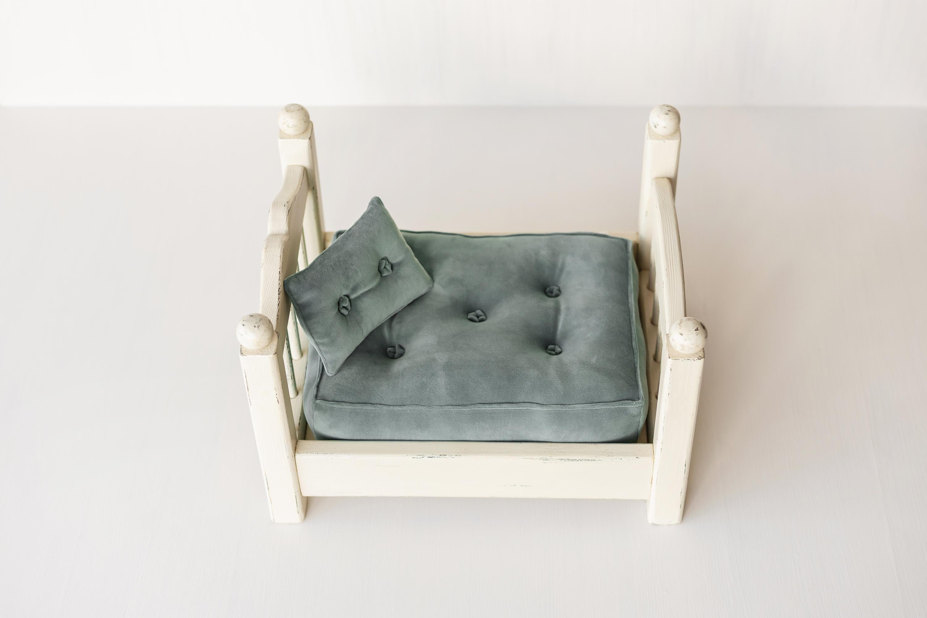 2-in-1 Stackable Newborn Bunk Bed for Twin Photography, Wooden Baby Bed Photo Prop, Newborn Photography Furniture, Twin Newborn Props