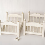 2-in-1 Stackable Newborn Bunk Bed for Twin Photography, Wooden Baby Bed Photo Prop, Newborn Photography Furniture, Twin Newborn Props