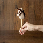 Western Newborn Cowboy Hat and Horse Toy Set, Felted Wool Newborn Photography Props, Baby Cowboy Photo Outfit
