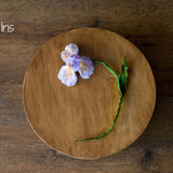 Botanical Felted Wool Flower Stems for Newborn Photography Props, Floral Styling Accessories Photo Props, Felt Flower Decor