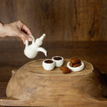 Felted Wool Arabic Tea Set for Newborn Photography Props, Handmade Camel and Falcon Toys, Middle Eastern Nursery Decor