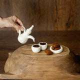 Felted Wool Arabic Tea Set for Newborn Photography Props, Handmade Camel and Falcon Toys, Middle Eastern Nursery Decor