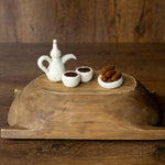 Felted Wool Arabic Tea Set for Newborn Photography Props, Handmade Camel and Falcon Toys, Middle Eastern Nursery Decor